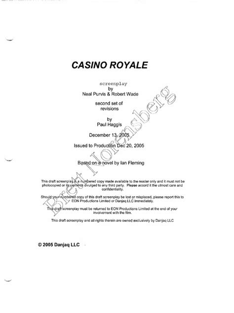 casino royale script pdf  Share Embed Donate